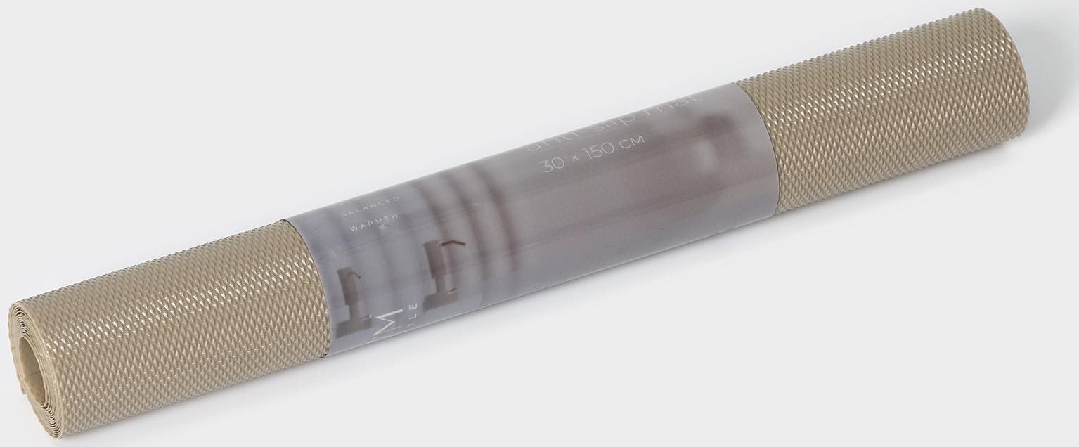 Коврик противоскользящий LaDо́m Elegiam, 30×150 см, цвет бежевый