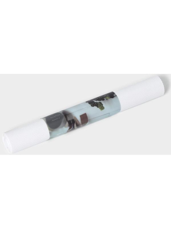 Коврик противоскользящий LaDо́m Elegiam, 30×150 см, цвет белый