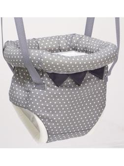 Прыгунки №4, 3в1 «Серый горох» (прыгунки, качели, тарзанка)