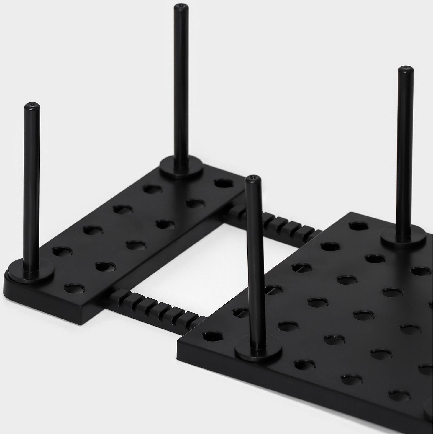 Органайзер для ящиков с регулировкой размера, 45×15×10 см, цвет чёрный