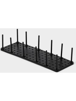 Органайзер для ящиков с регулировкой размера, 45×15×10 см, цвет чёрный