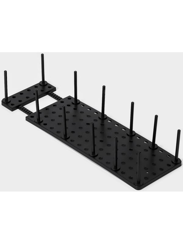 Органайзер для ящиков с регулировкой размера, 45×15×10 см, цвет чёрный