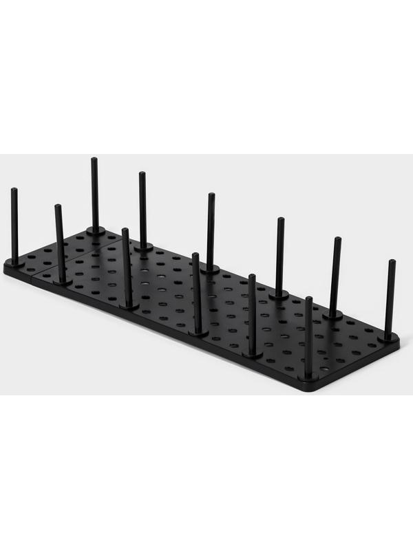 Органайзер для ящиков с регулировкой размера, 45×15×10 см, цвет чёрный