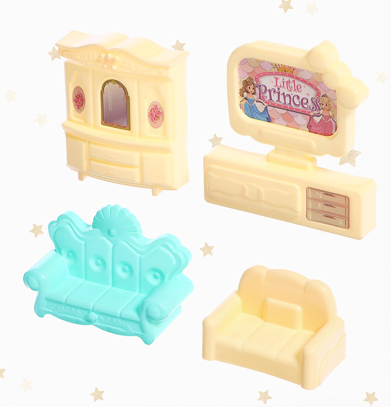 Дом для кукол «Сказочная жизнь» с куклой, питомцем и аксессуарами, свет