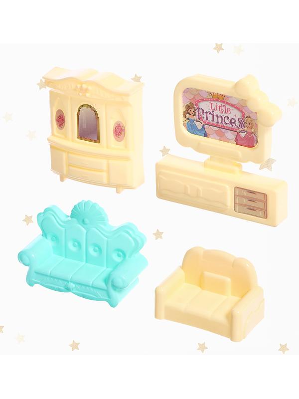 Дом для кукол «Сказочная жизнь» с куклой, питомцем и аксессуарами, свет