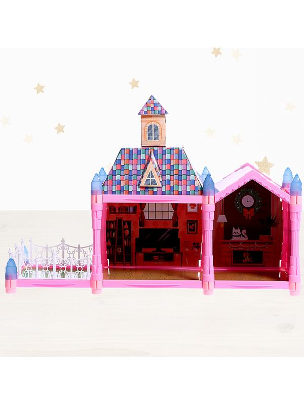 Дом для кукол «Сказочная жизнь» с куклой, питомцем и аксессуарами, свет