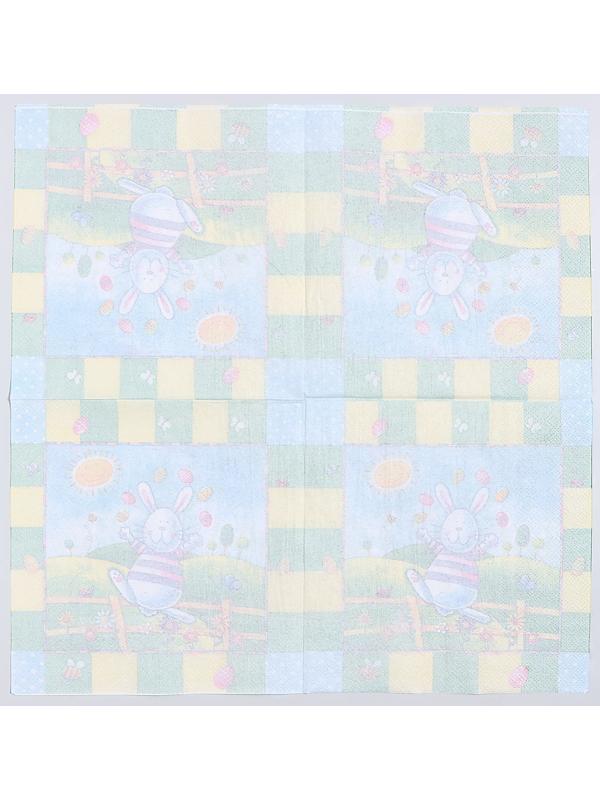 Салфетки бумажные «Пасхальный кролик», 33х33 см, набор 20 шт