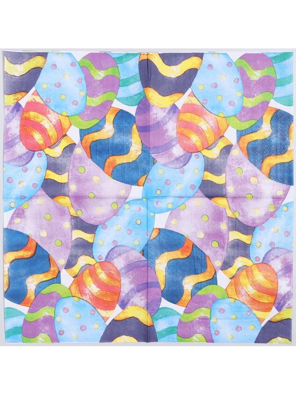 Салфетки бумажные «Пасхальные яички», 33х33 см, набор 20 шт