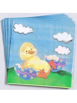 Салфетки бумажные «Птенчик», 33х33 см, набор 20 шт