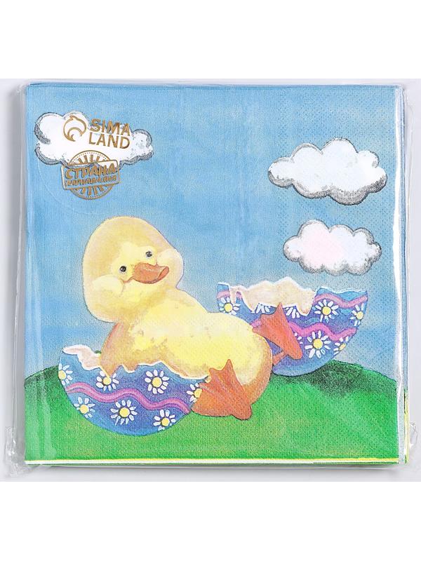 Салфетки бумажные «Птенчик», 33х33 см, набор 20 шт