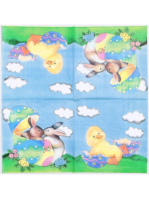 Салфетки бумажные «Птенчик», 33х33 см, набор 20 шт