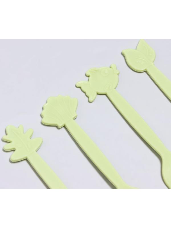 Вилки пластиковые «Подводный мир», 12 шт, 9 см, цвет МИКС