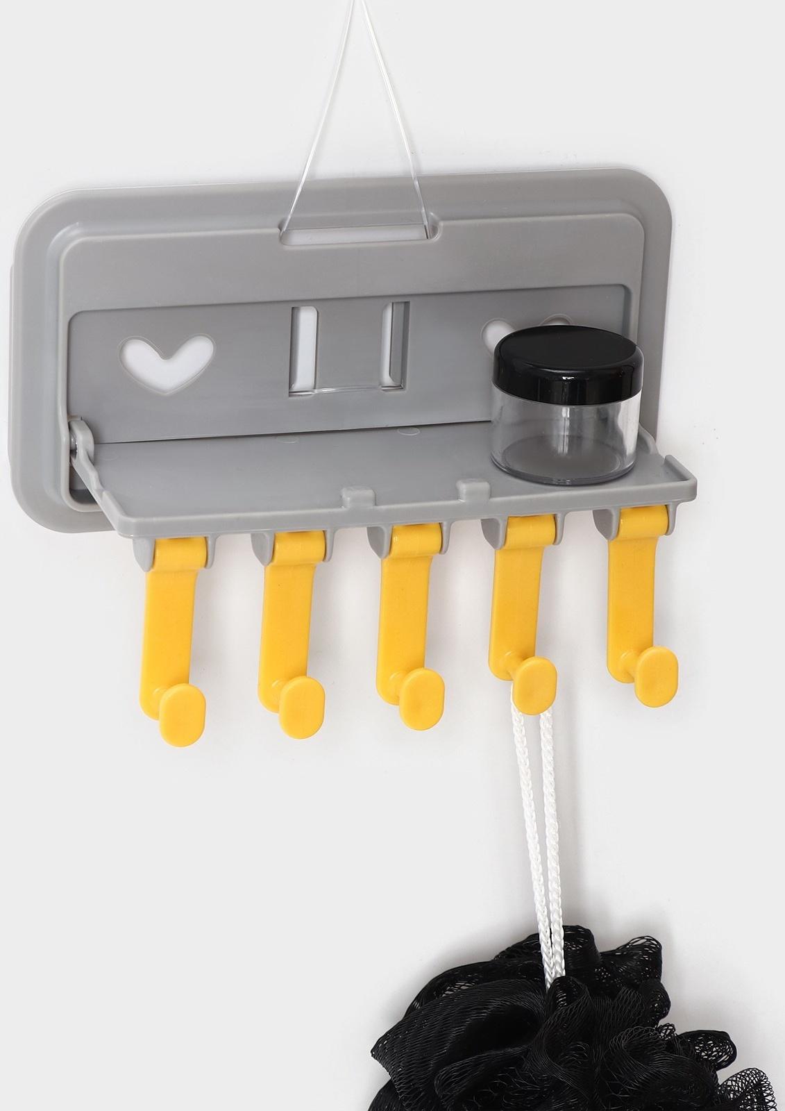 Держатель для ванных и кухонных принадлежностей, 17×7×11 см, цвет серый