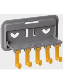 Держатель для ванных и кухонных принадлежностей, 17×7×11 см, цвет серый