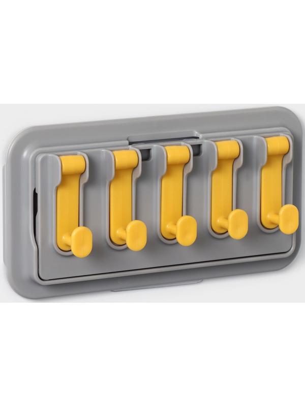 Держатель для ванных и кухонных принадлежностей, 17×7×11 см, цвет серый