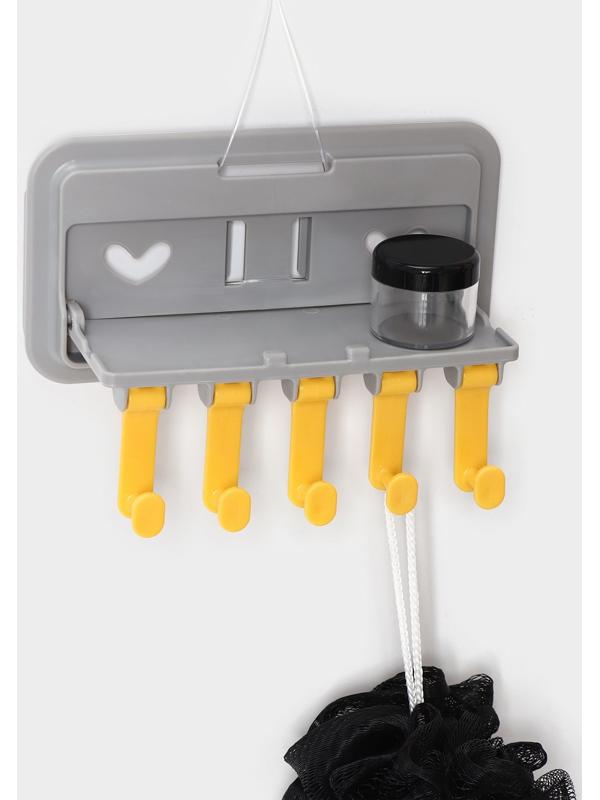 Держатель для ванных и кухонных принадлежностей, 17×7×11 см, цвет серый