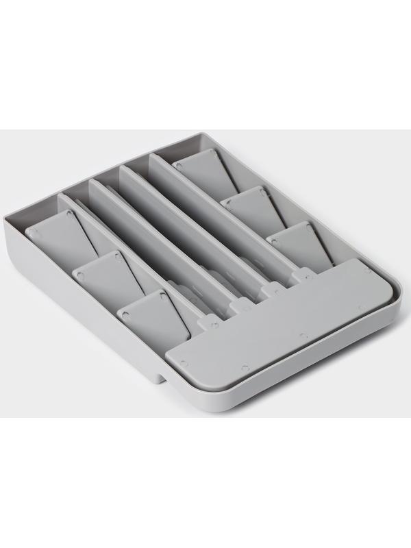 Лоток для столовых приборов и ножей, 30×23,5×5см, цвет серый