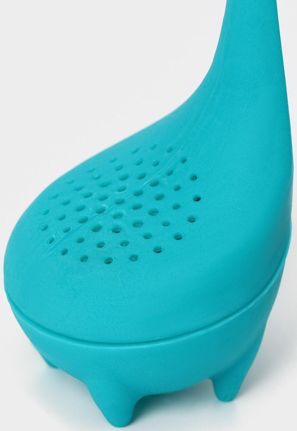 Ситечко для заваривания чая «Динозавр», 14,5 см, цвет бирюзовый