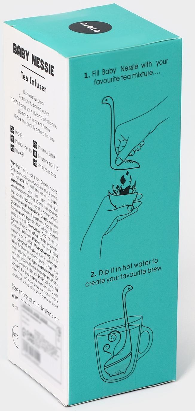 Ситечко для заваривания чая «Динозавр», 14,5 см, цвет бирюзовый