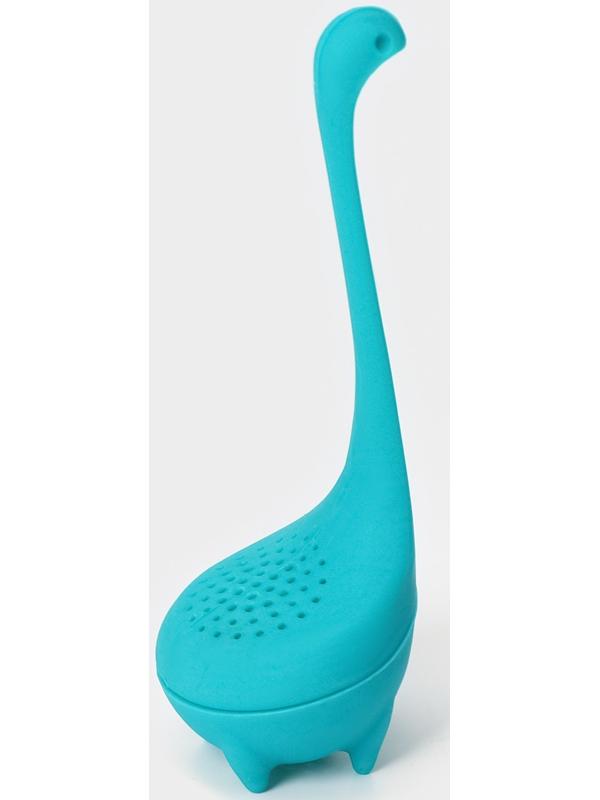 Ситечко для заваривания чая «Динозавр», 14,5 см, цвет бирюзовый