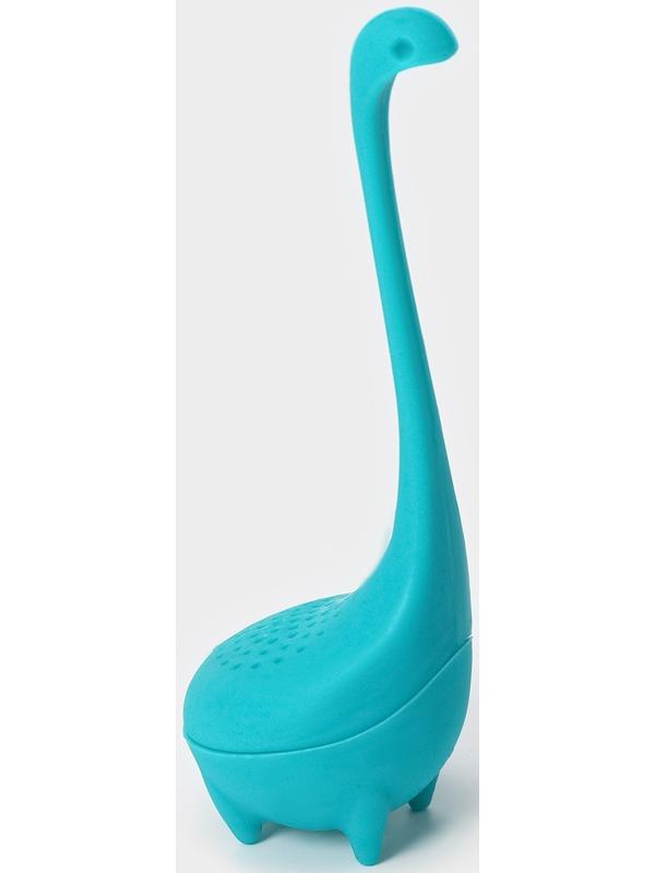 Ситечко для заваривания чая «Динозавр», 14,5 см, цвет бирюзовый