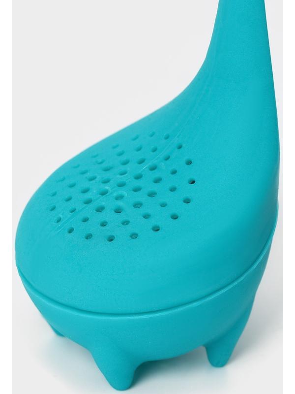 Ситечко для заваривания чая «Динозавр», 14,5 см, цвет бирюзовый