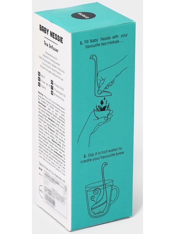 Ситечко для заваривания чая «Динозавр», 14,5 см, цвет бирюзовый