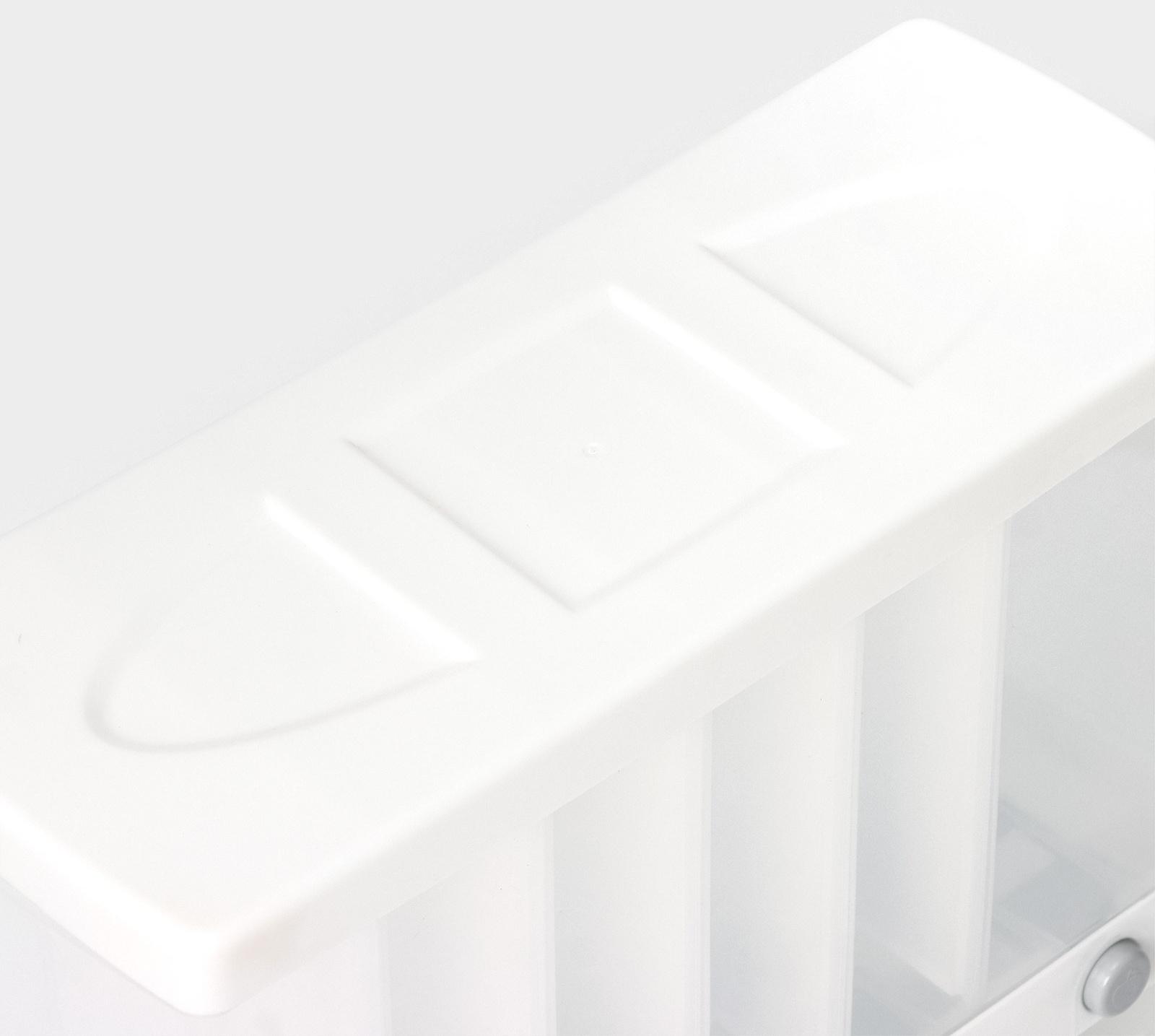 Органайзер для сыпучих продуктов с 6 ячейками, 39×14,5×32 см, цвет белый