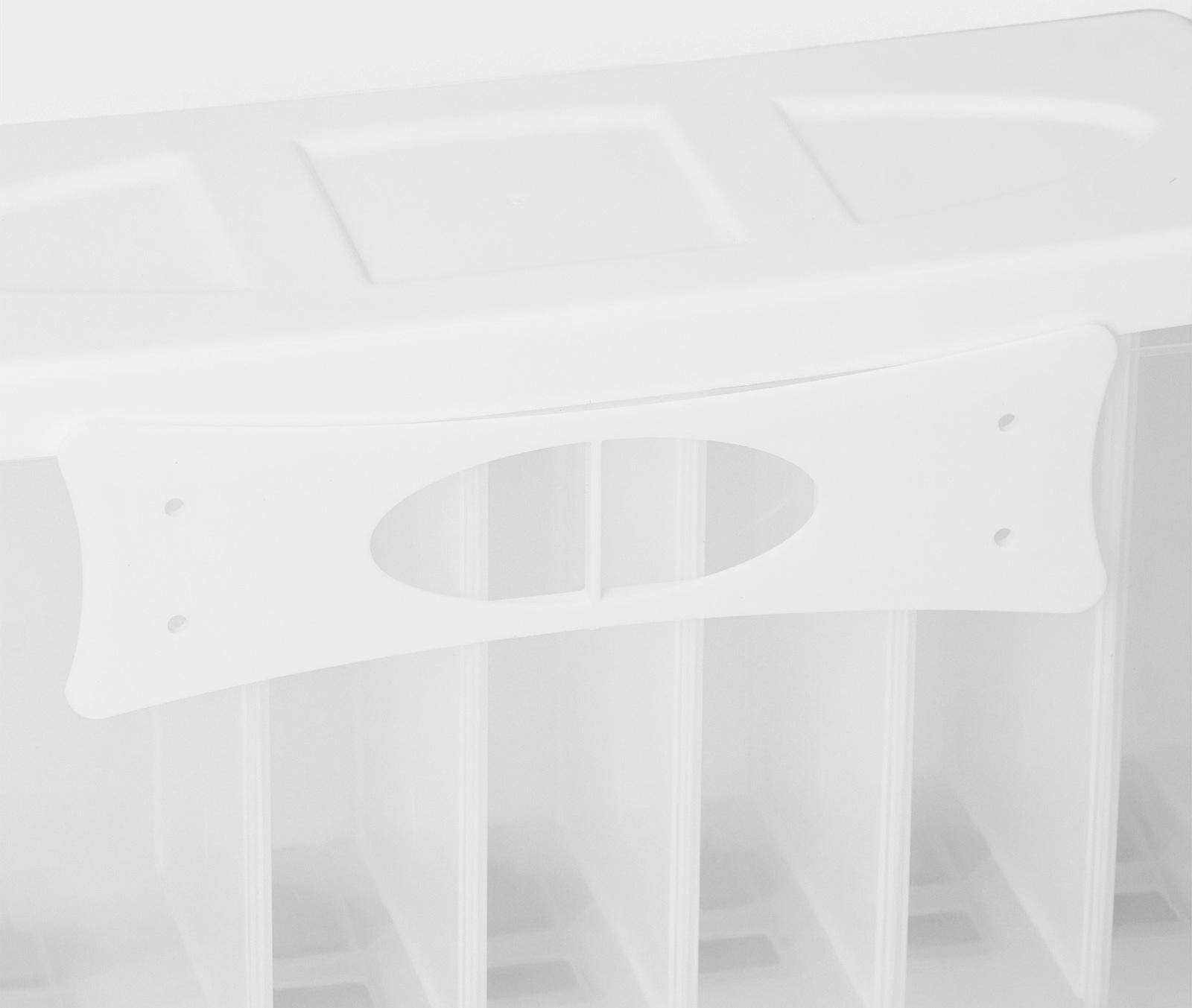 Органайзер для сыпучих продуктов с 6 ячейками, 39×14,5×32 см, цвет белый