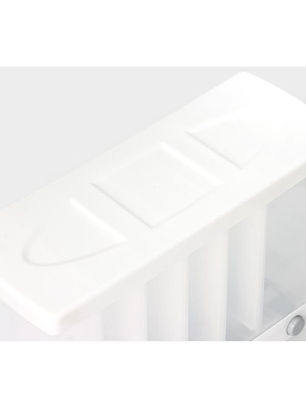 Органайзер для сыпучих продуктов с 6 ячейками, 39×14,5×32 см, цвет белый