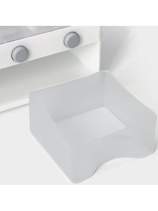 Органайзер для сыпучих продуктов с 6 ячейками, 39×14,5×32 см, цвет белый