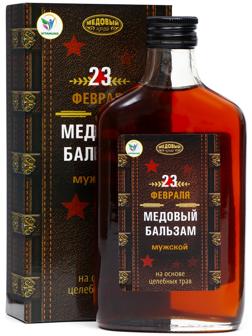 Медовый бальзам алтайский Мужской, 23 февраля, 250 мл