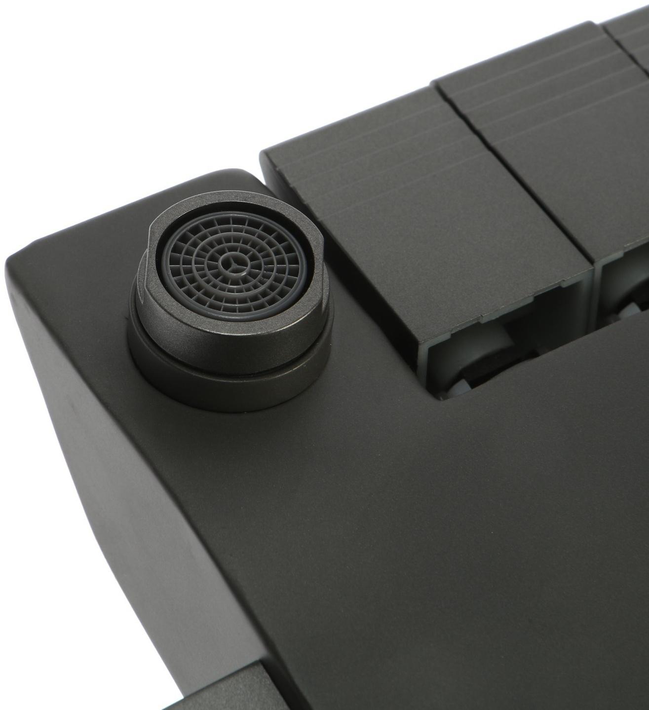 Душевая система ZEIN Z3685, верхняя и ручная лейка, ПВХ шланг, гигиенический набор, графит