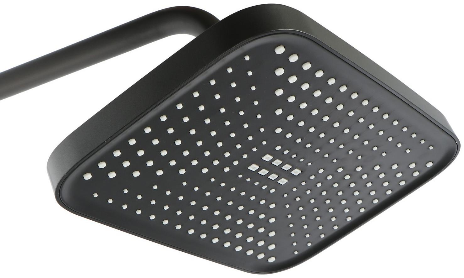 Душевая система ZEIN Z3685, верхняя и ручная лейка, ПВХ шланг, гигиенический набор, графит