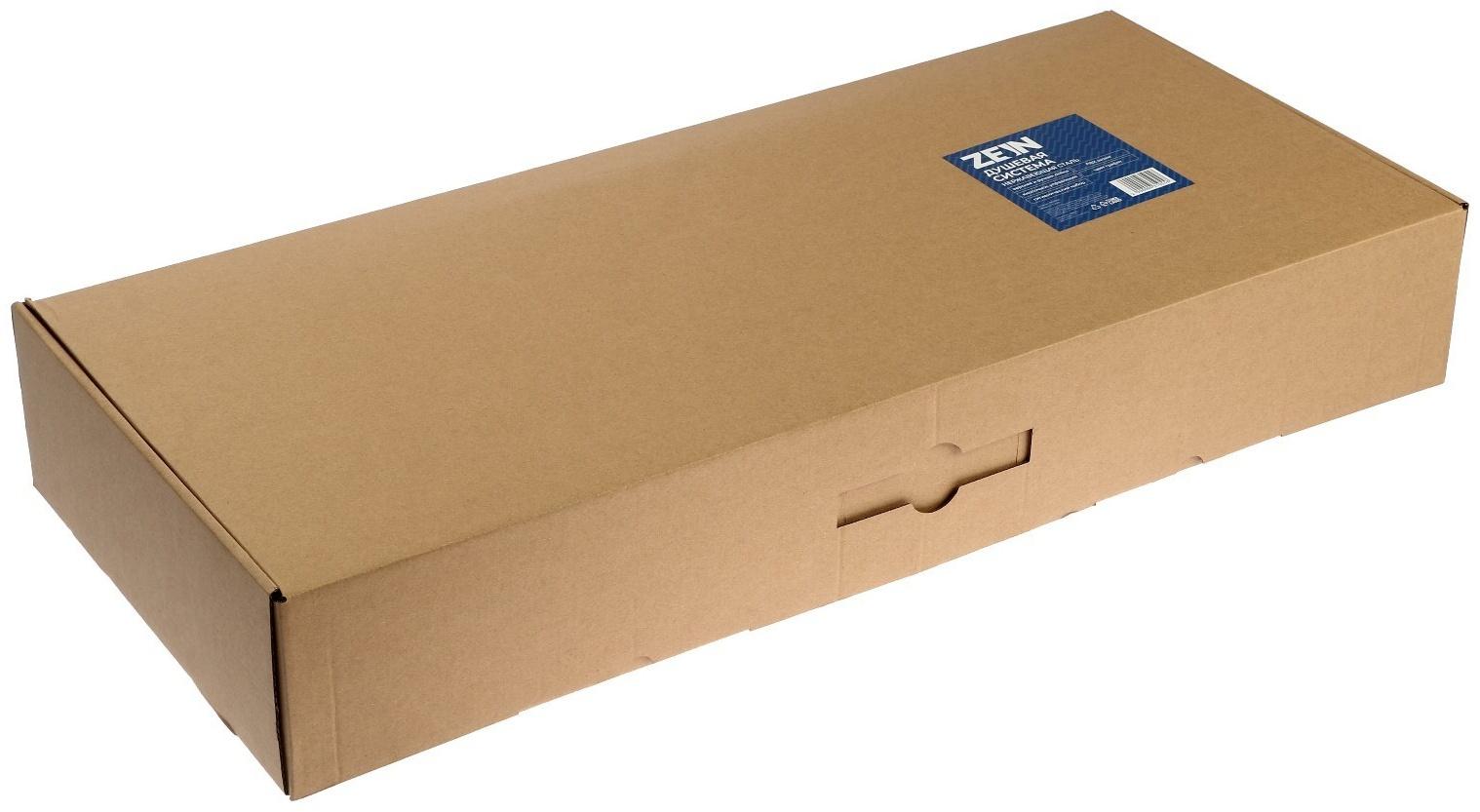 Душевая система ZEIN Z3685, верхняя и ручная лейка, ПВХ шланг, гигиенический набор, графит