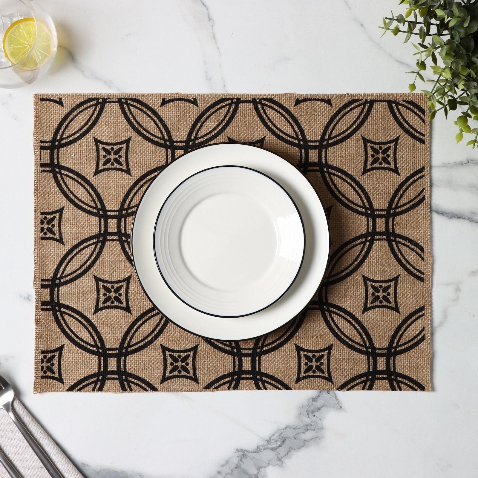 Набор салфеток сервировочных на стол Доляна «Капия», 4 шт, 40×30 см, цвет бежевый