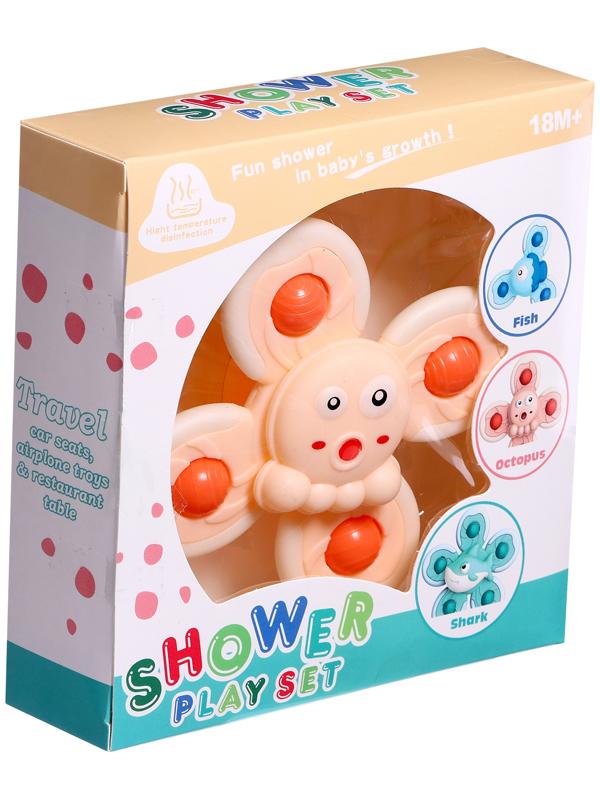 Спиннер для ванной «Осьминожка», на присоске