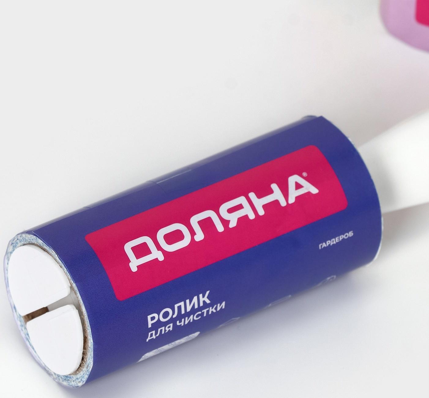 Ролик для чистки одежды Доляна, 60 листов + 3 сменных блока по 60 листов с рисунком
