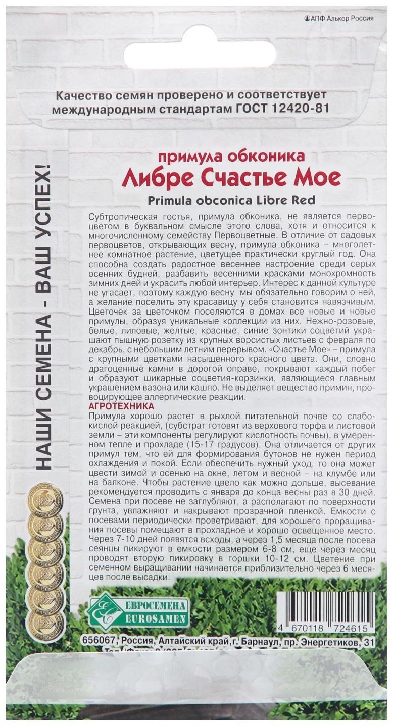 Семена Примула обконика 