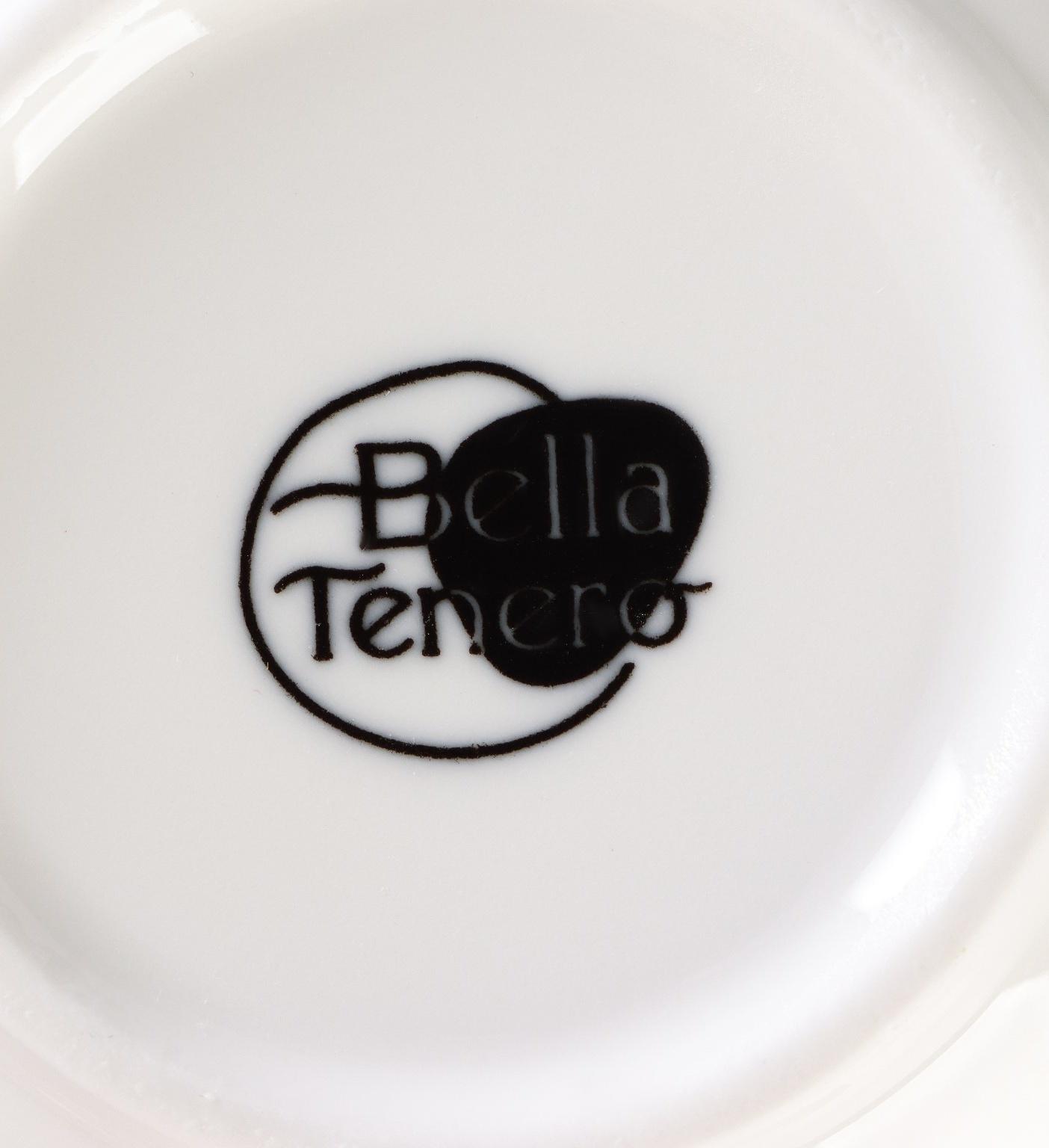 Супница фарфоровая с ложкой на бамбуковой подставке BellaTenero, 450 мл, 15×11,5×7,5 см, цвет белый