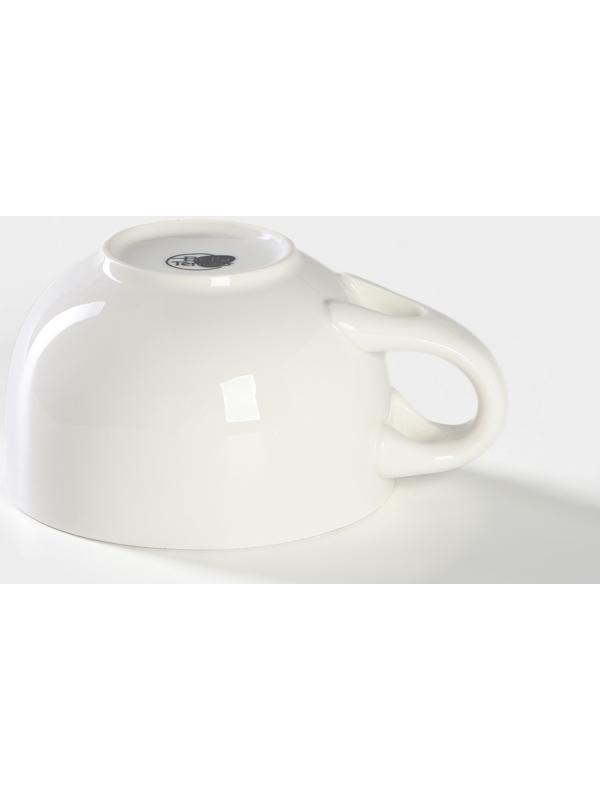 Супница фарфоровая с ложкой на бамбуковой подставке BellaTenero, 450 мл, 15×11,5×7,5 см, цвет белый