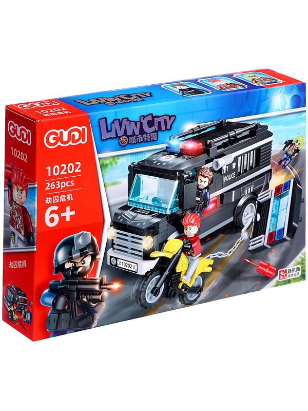 Конструктор GUDI «Спецназ. Броневик S.W.A.T.» 10202, 263 детали