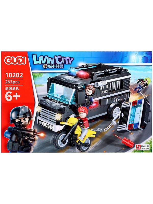 Конструктор GUDI «Спецназ. Броневик S.W.A.T.» 10202, 263 детали