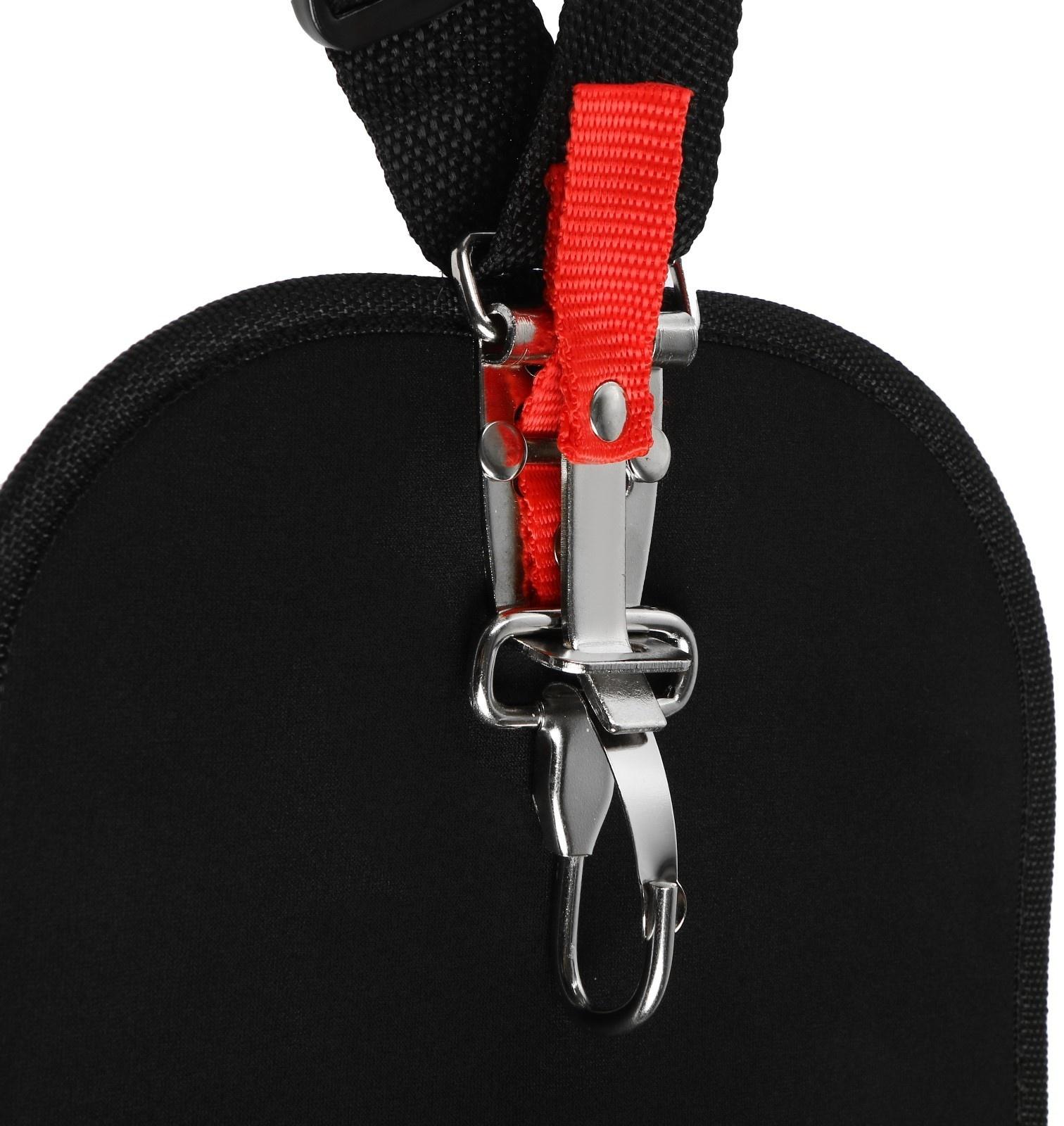 Ремень для триммера ТУНДРА, с защитой бедра, универсальный, быстросъемный карабин