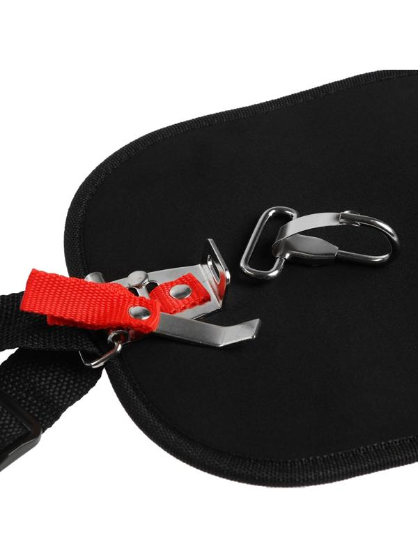 Ремень для триммера ТУНДРА, с защитой бедра, универсальный, быстросъемный карабин