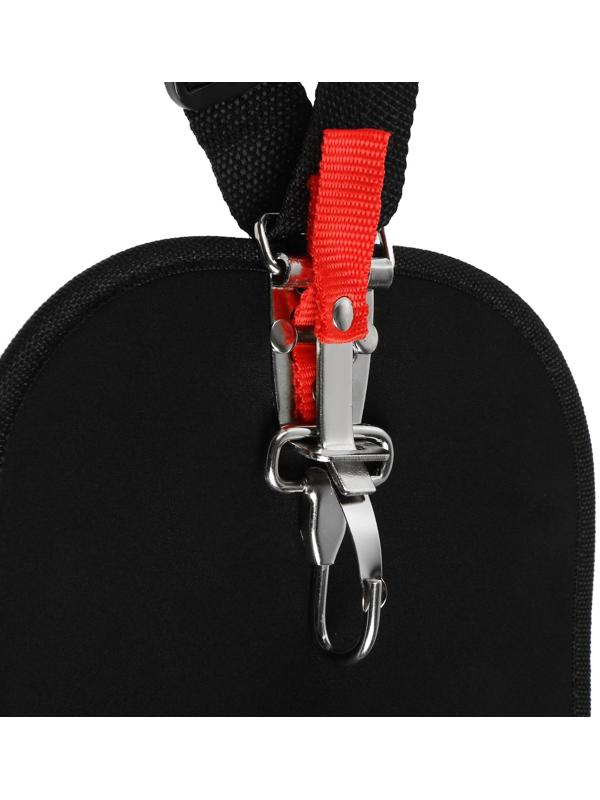 Ремень для триммера ТУНДРА, с защитой бедра, универсальный, быстросъемный карабин