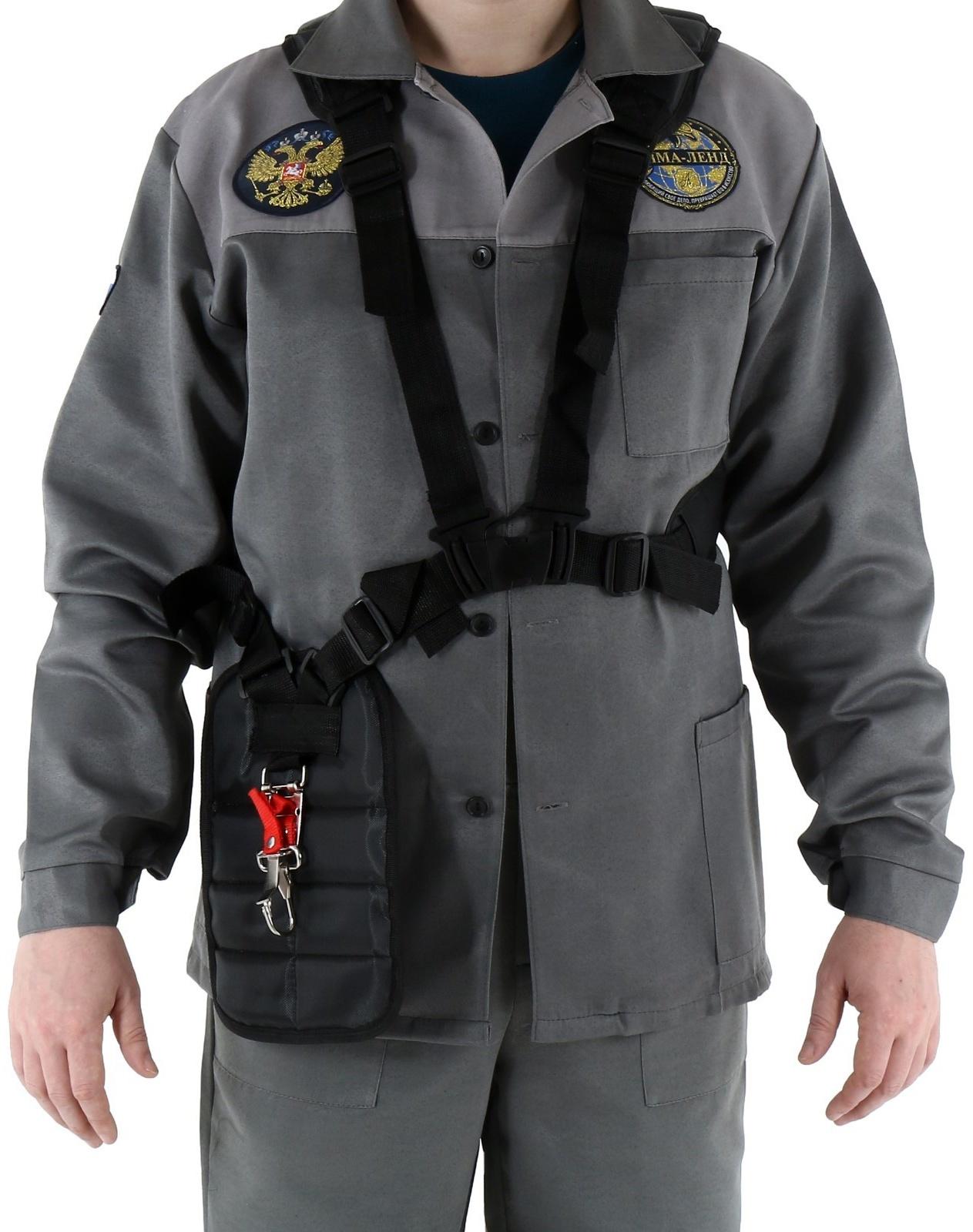 Ремень для триммера ТУНДРА, ранцевый, с защитой бедра, боковая поддержка