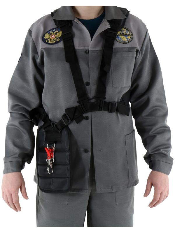 Ремень для триммера ТУНДРА, ранцевый, с защитой бедра, боковая поддержка