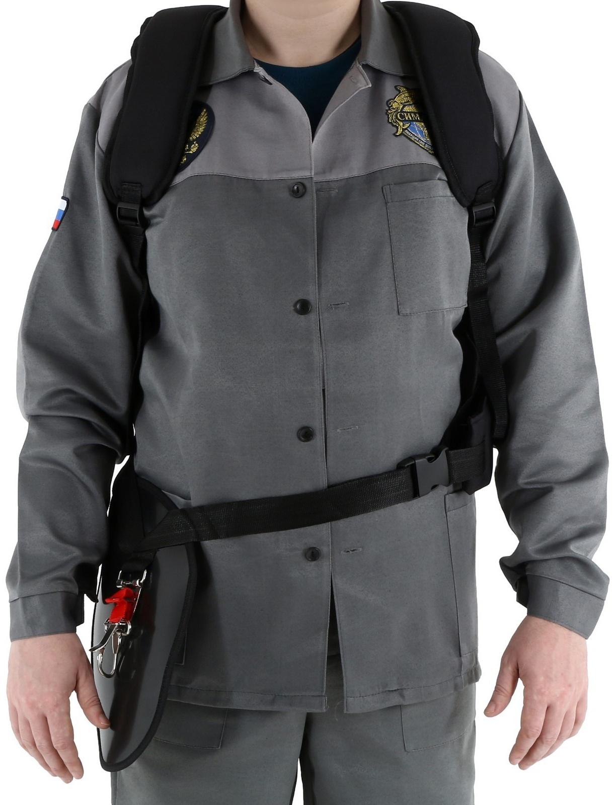 Ремень для триммера ТУНДРА, ранцевый, с защитой бедра, увеличенные мягкие накладки