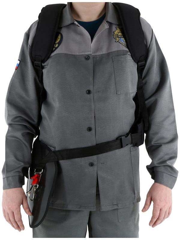 Ремень для триммера ТУНДРА, ранцевый, с защитой бедра, увеличенные мягкие накладки